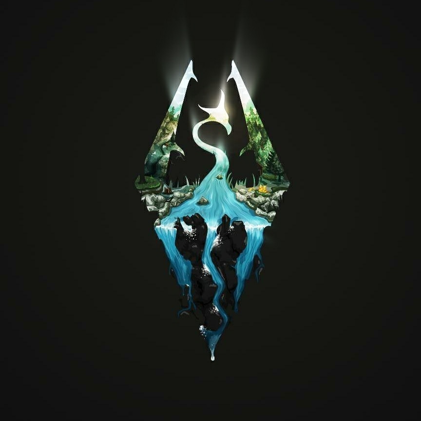 Skyrim animated river