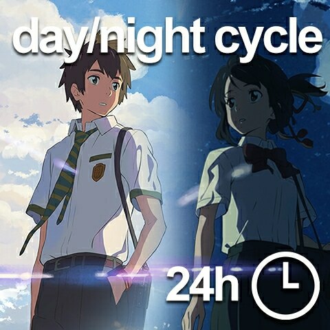 Kimi No Na wa w/ clock (Dual Monitor)