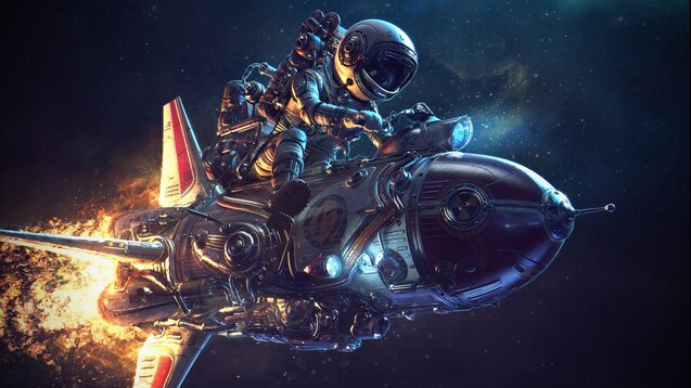 Steamワークショップ Retrofuturist Astronaut 4k Artwork By Michael Black