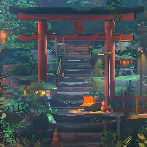 Steam Workshop::Japanese Torii Gate Pixel Art