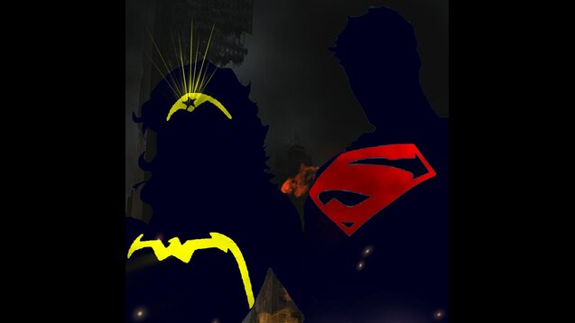 superman batman silhouette
