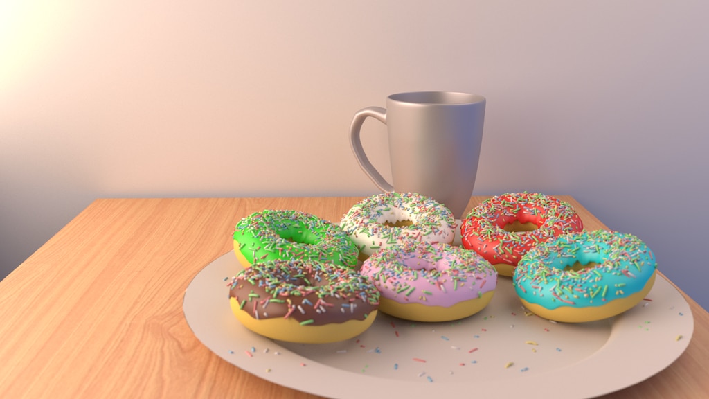 3D Coffee and Cookies Tutorial in Blender