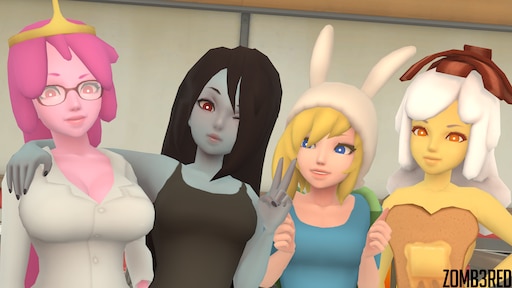 Comunidade Steam What If Adventure Time 3d Anime Game Girls Goes To Sfm