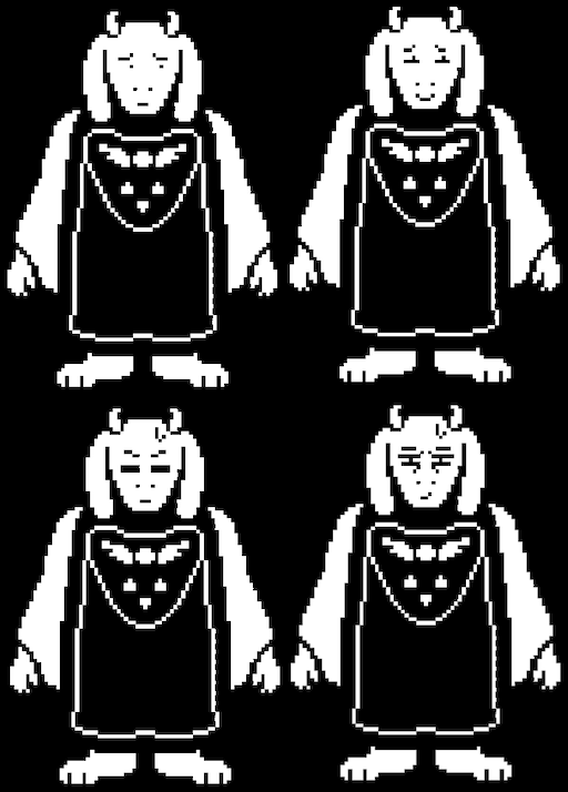 That are Toriels Face's on the end from the Undertale Hard Mode.