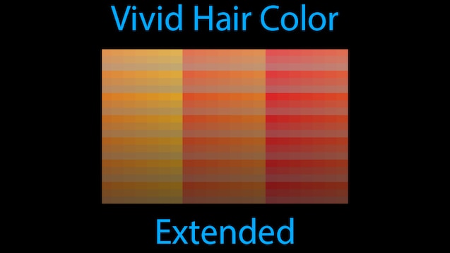 Steam Workshop::Vivid Hair Color Extended