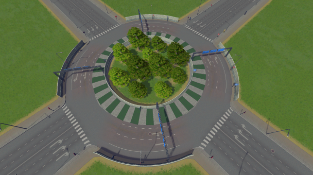 Modular Roundabout Island 6x6