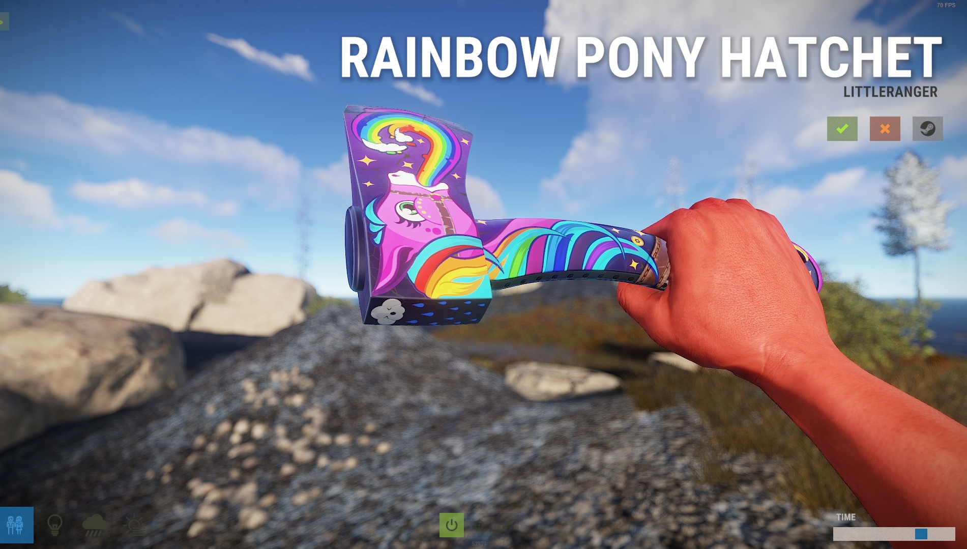 Rainbow Pony Hatchet thumbnail 4