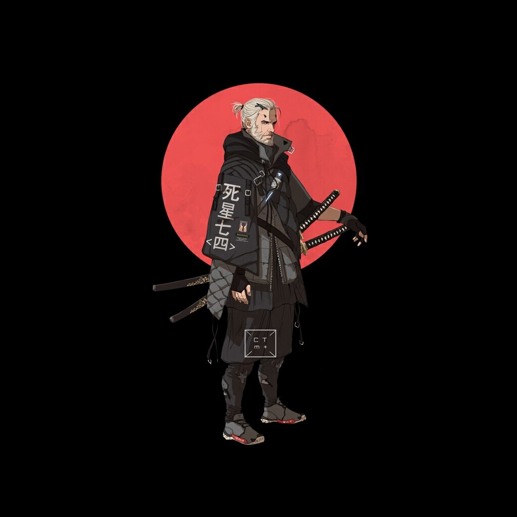 Samurai-Witcher-Black