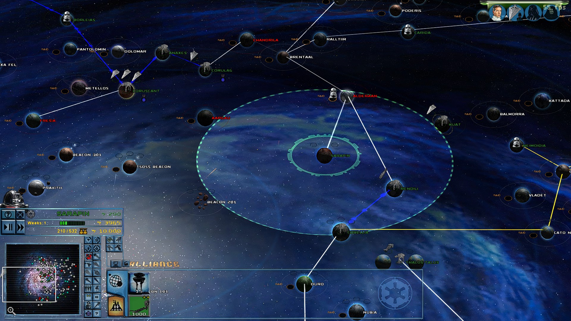 Star Wars Empire at War – FOC Alliance – Improved Galaxy