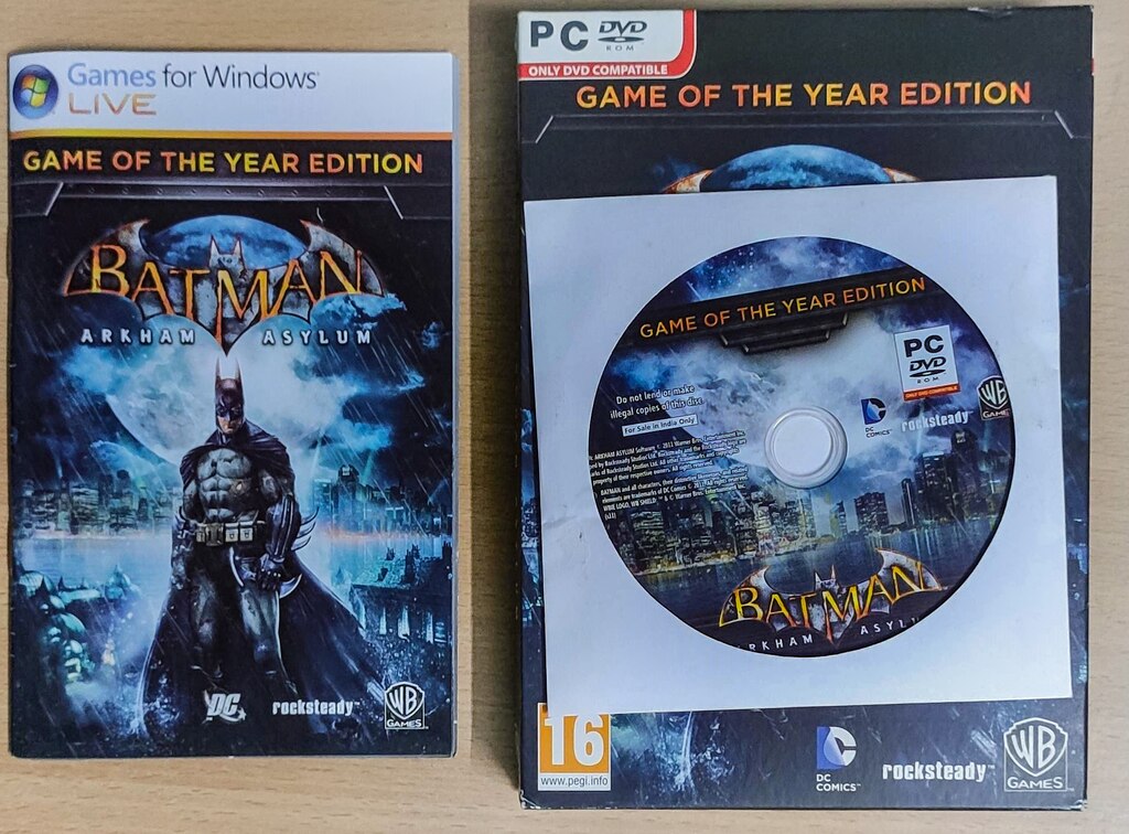 Вставлен не тот диск пожайлуста вставьте оригинальный batman arkham asylum goty cd dvd диск