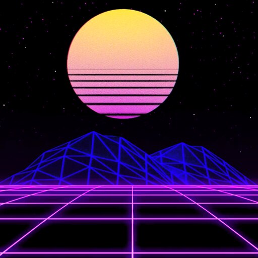 Steam Workshop::Aesthetic 80's Neon Grid
