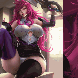 [R18] Lexaiduer LOL Battle Academia Katarina X-Ray Animated WALLPAPER