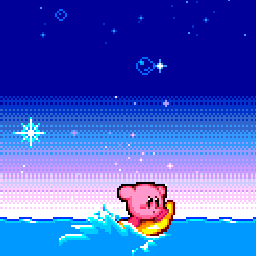 Kirby's Surfing Star Ride