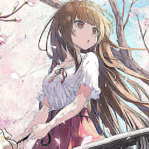 Steam Workshop::brown hair anime girl cherry blossom