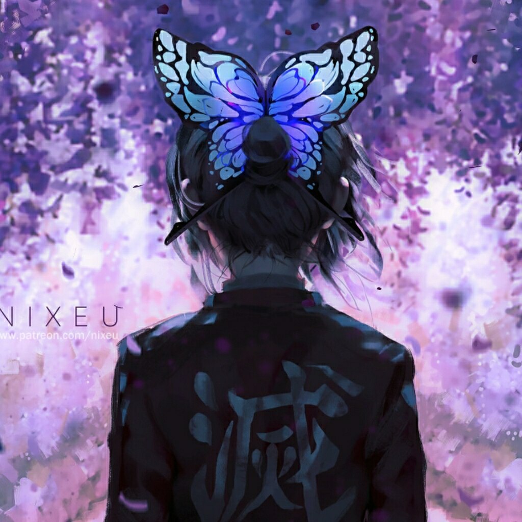 Shinobu and Wisteria forest