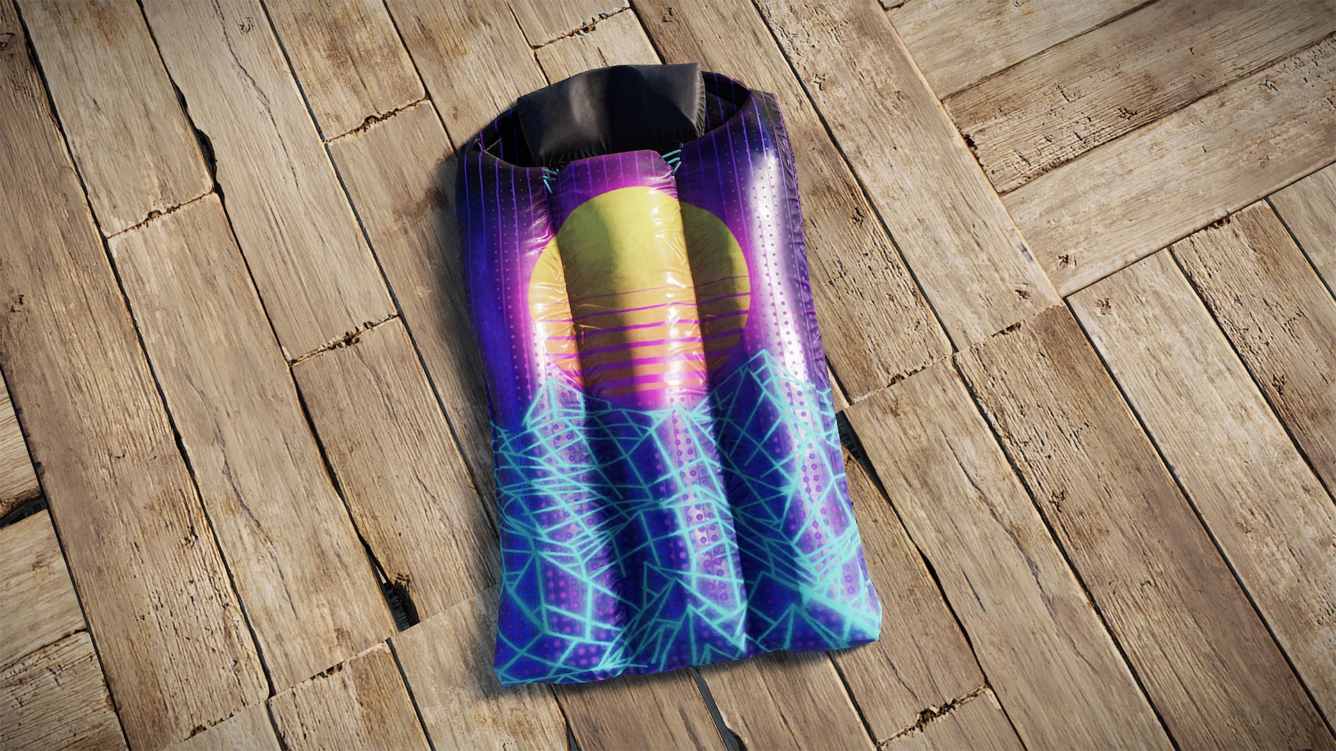 Retrowave Sleeping Bag thumbnail 2