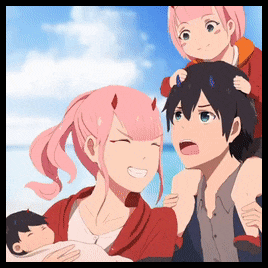 Download Childhood friends Hiro and Zero Two from Darling In The Franxx