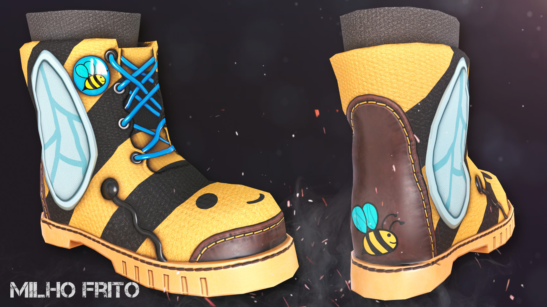 Bee Cosplay Boots thumbnail 2