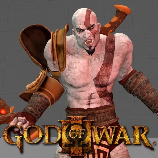 God of War 3 Animation + 3D models + Texture Full Collection 