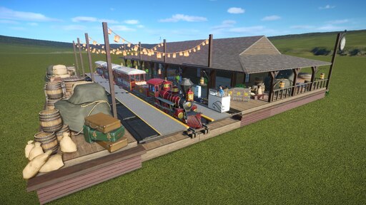 Steam Workshop Train Station Western Theme