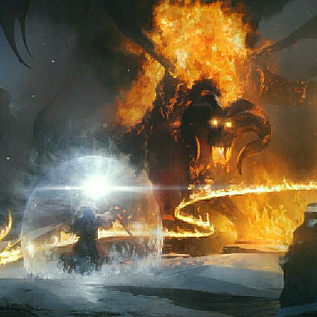 The Lord of the Rings - LotR - Gandalf vs Balrog 4K