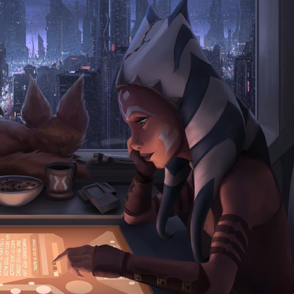 Lofi Ahsoka Animated Wallpaper (Star Wars)