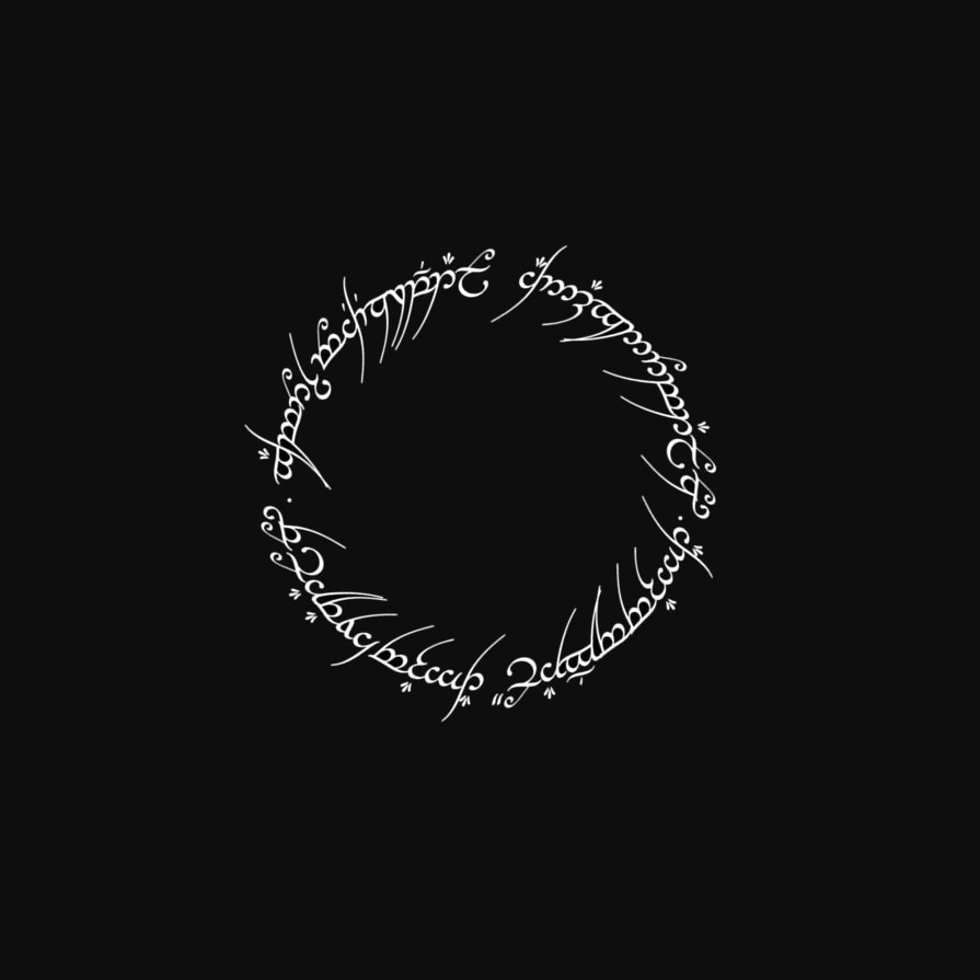 Lord Of The Rings (One Ring Inscription) Rotate