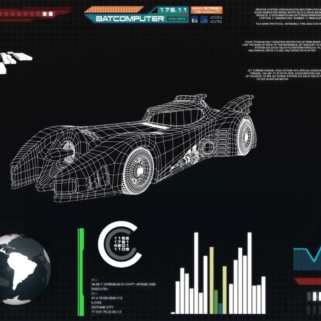 Batman - Batcomputer - Batmobile