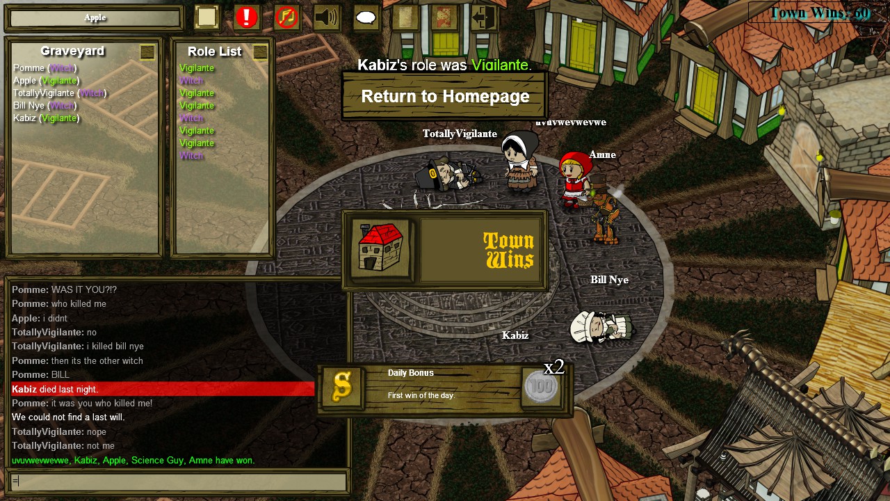 Town of Salem 2  FIRST AMNESIAC GAME - All Any Gameplay 