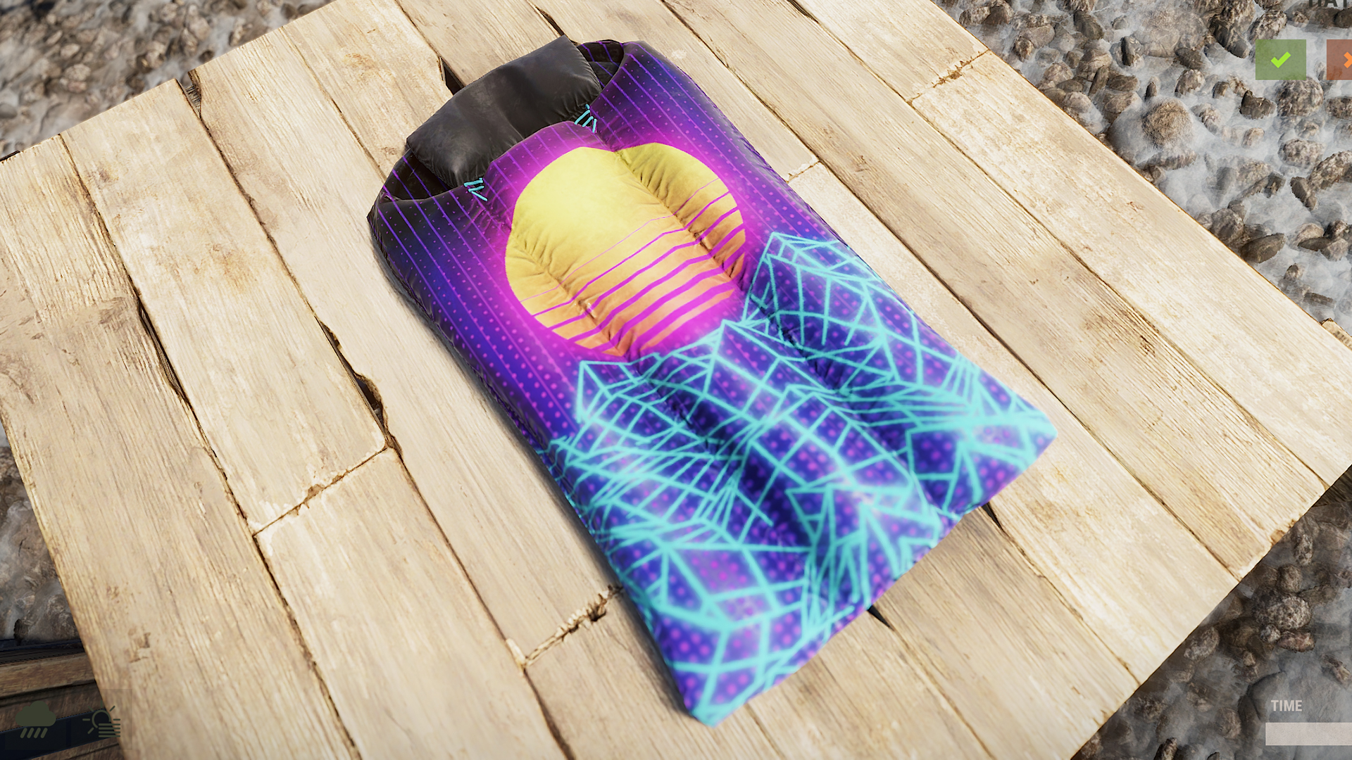 Retrowave Sleeping Bag screenshot 1