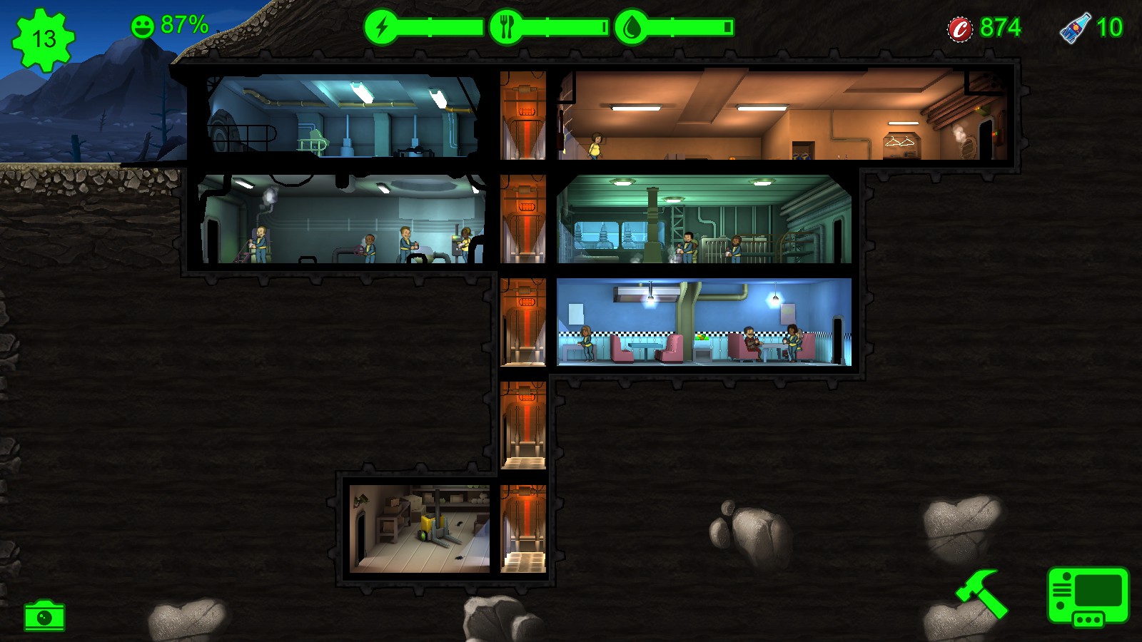 fallout shelter for steam save locations