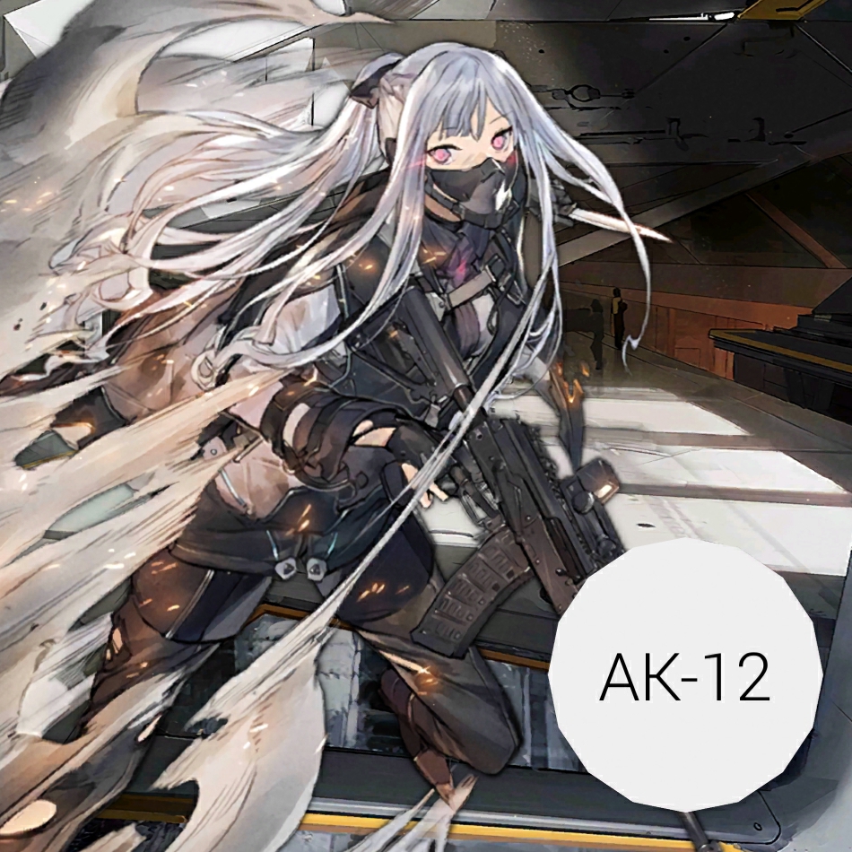 Steam Workshop Girls Frontline Ak 12 Adjutant Character Illust By 多元菌