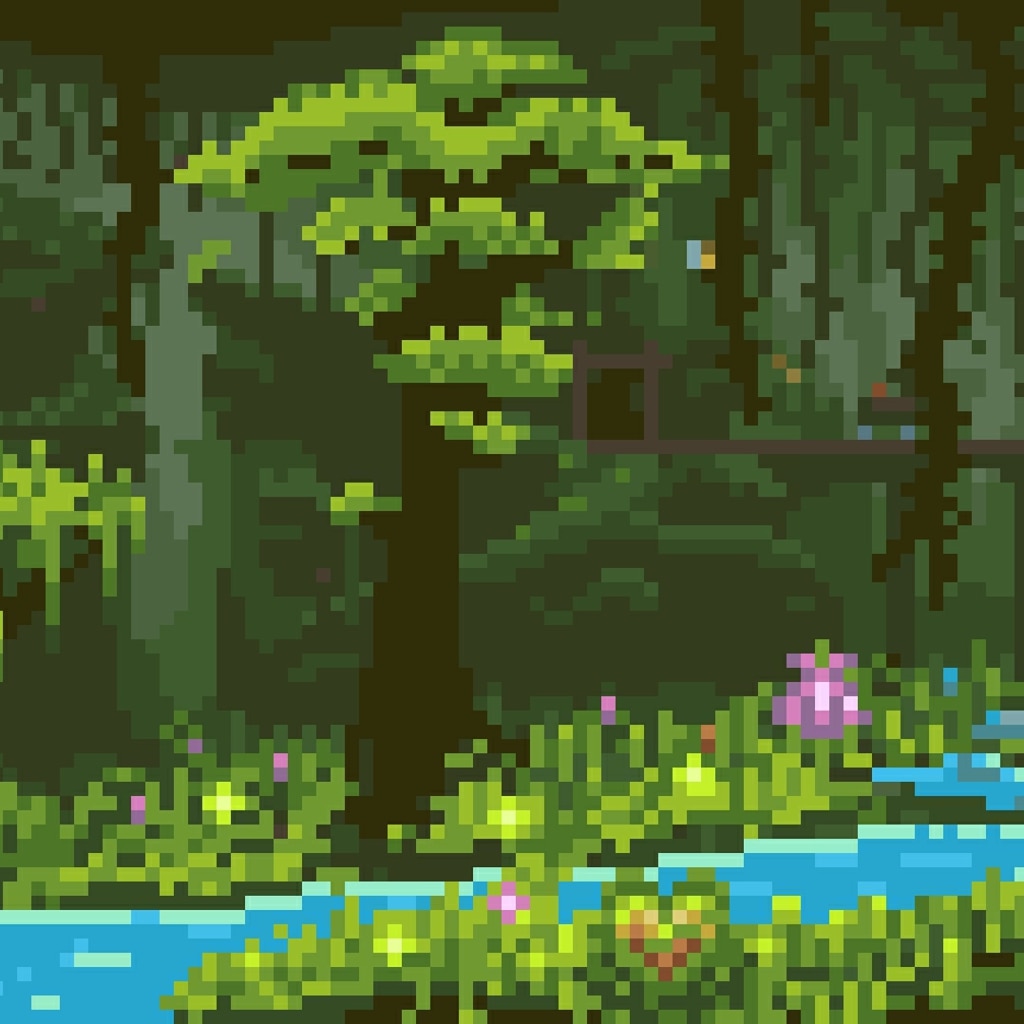 Terraria Underground Jungle : Pixel Art | Wallpapers HDV