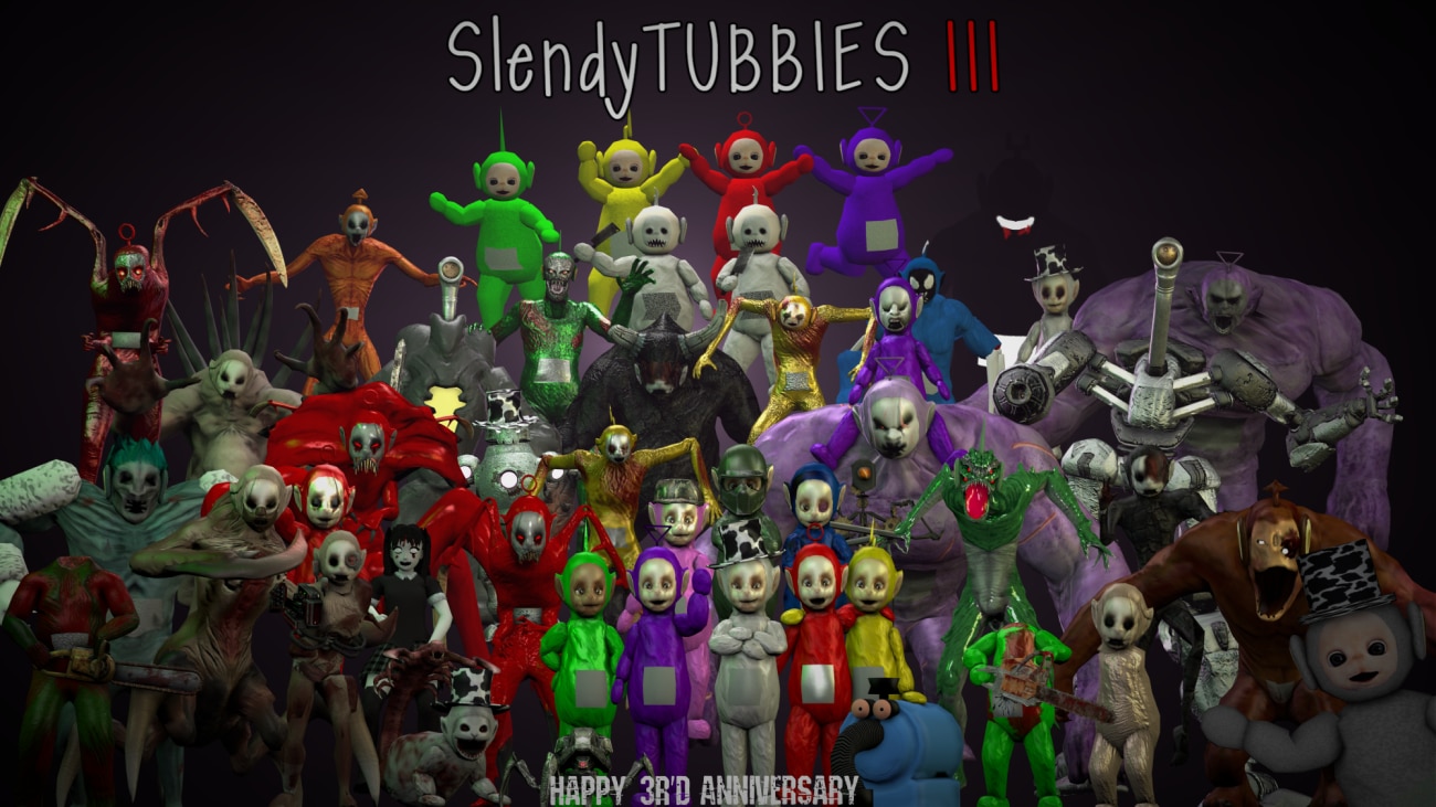 Slendytubbies 3 Player Co-op  W/ DragonSlayer500 & Meloeon