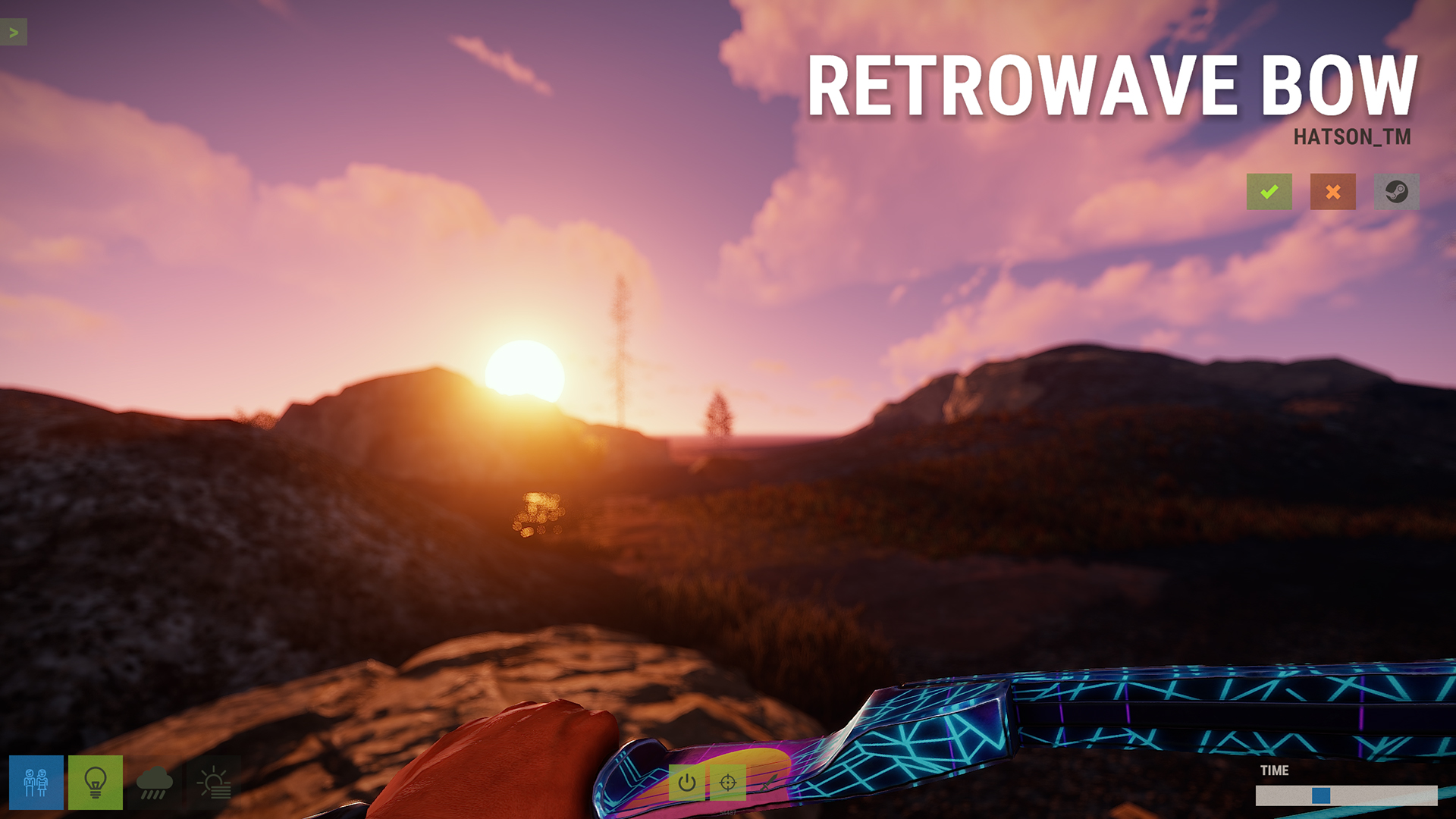 Retrowave Bow screenshot 1
