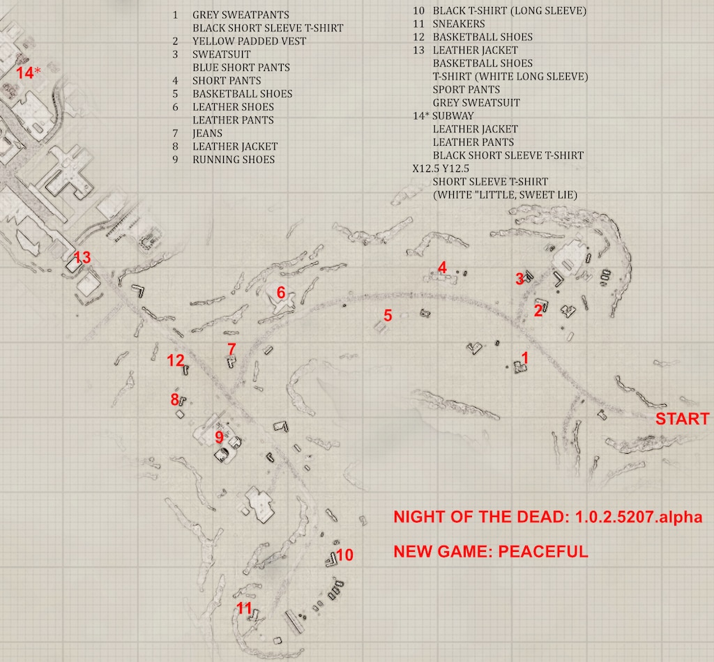 Карта at dead of night 2 этаж
