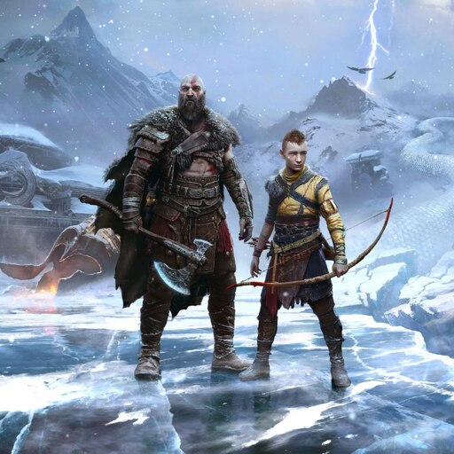 God of War Ragnarök Wallpaper 4K, Leviathan Axe, Kratos