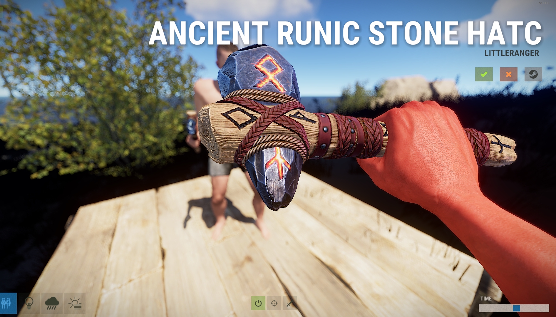 Ancient Runic Stone Hatchet thumbnail 2
