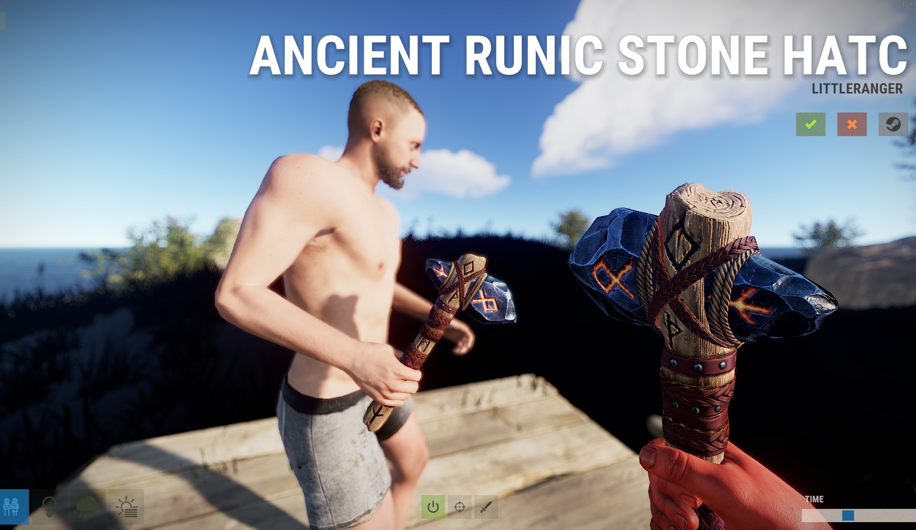 Ancient Runic Stone Hatchet thumbnail 4