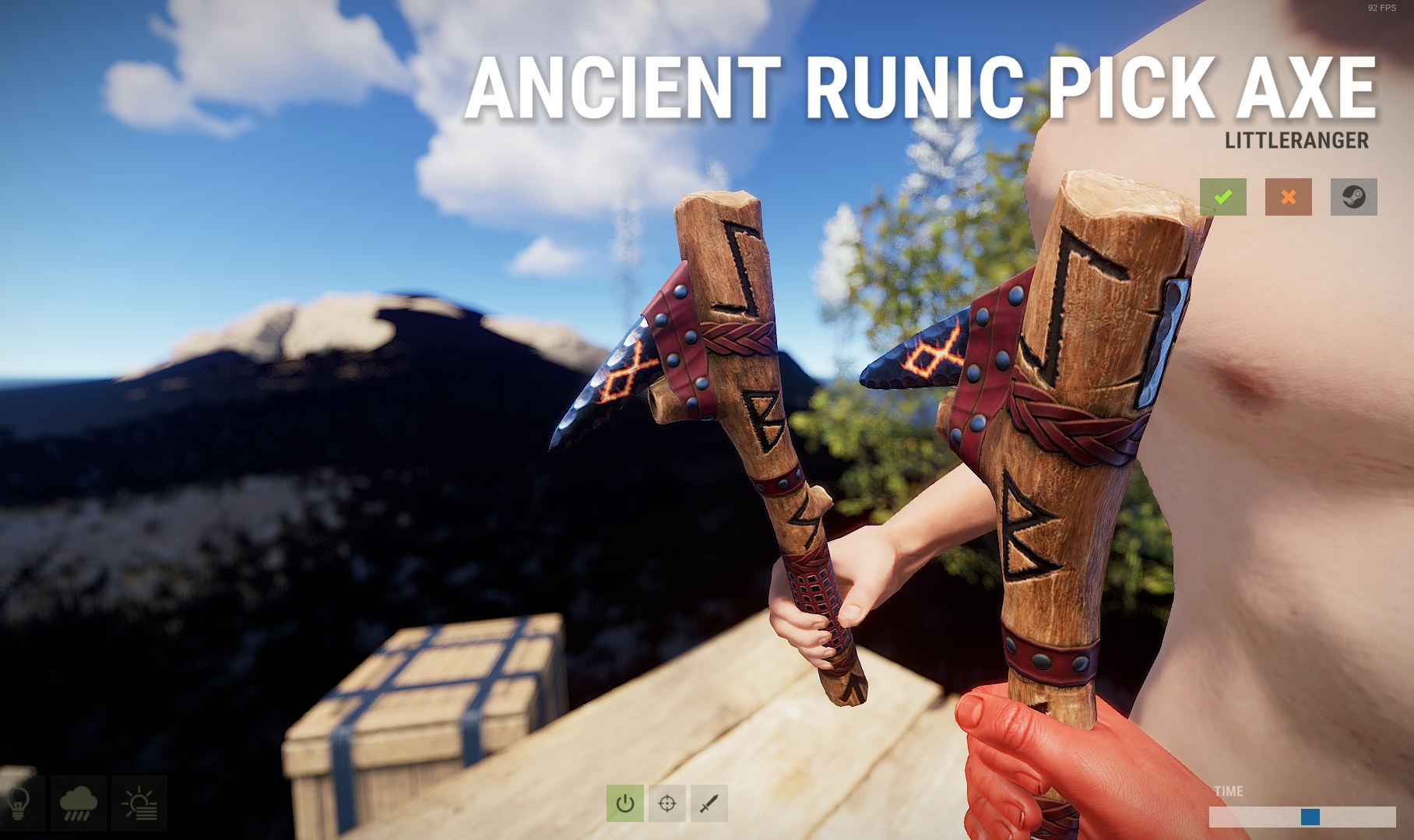 Ancient Runic Pick Axe screenshot 1