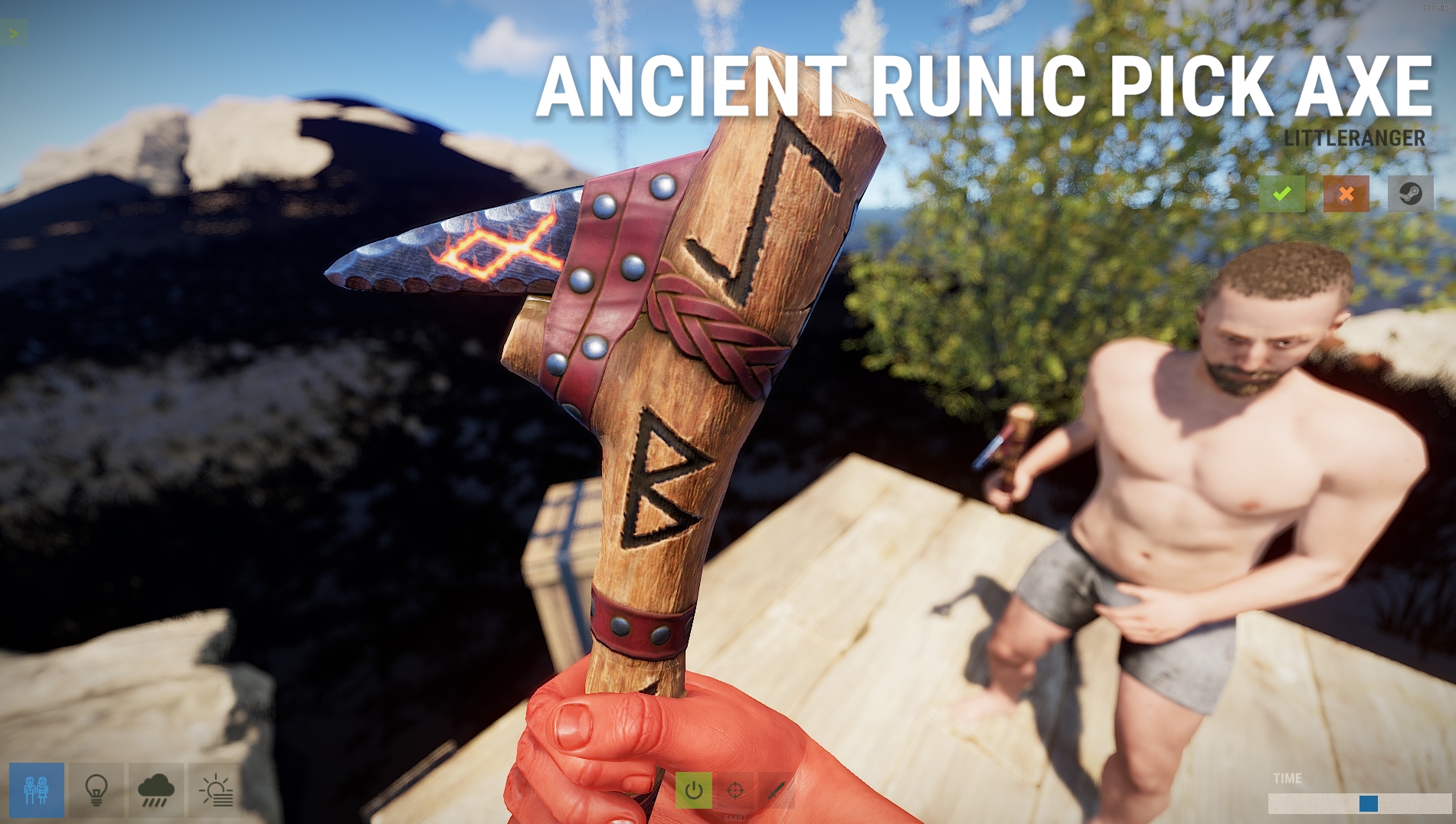Ancient Runic Pick Axe thumbnail 2