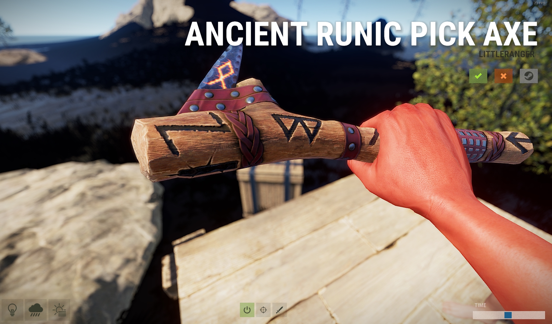 Ancient Runic Pick Axe thumbnail 3