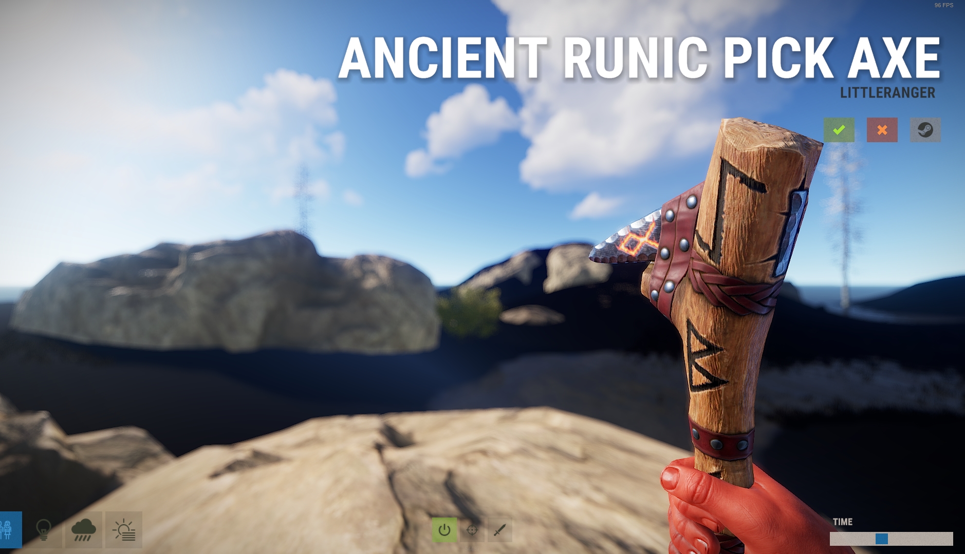 Ancient Runic Pick Axe thumbnail 4