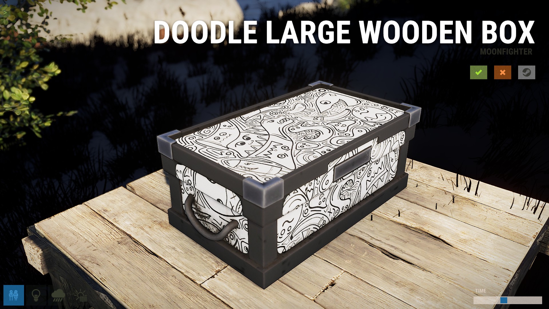 Doodle Large Wooden Box screenshot 1