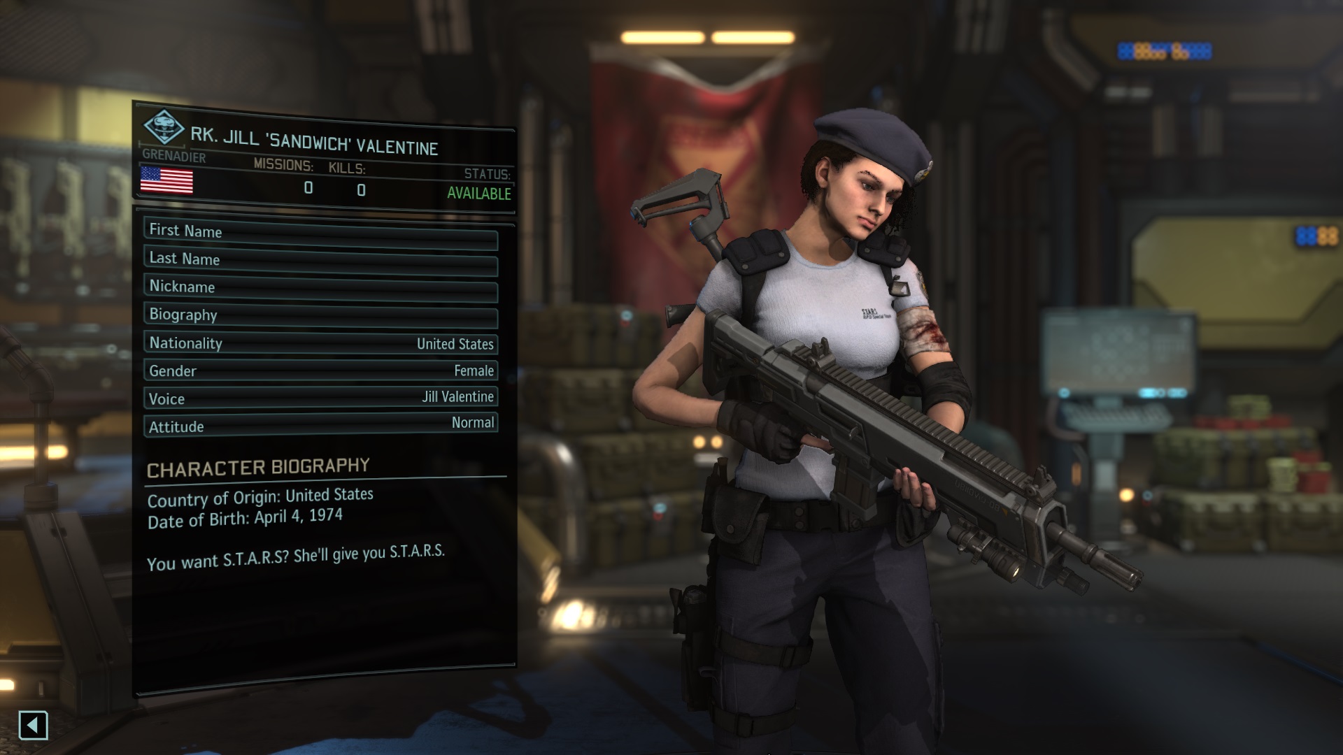 Steam Workshop Wotc Resident Evil 3 Remake Jill Valentine Stars