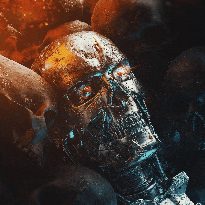 Terminator-skull in 4k