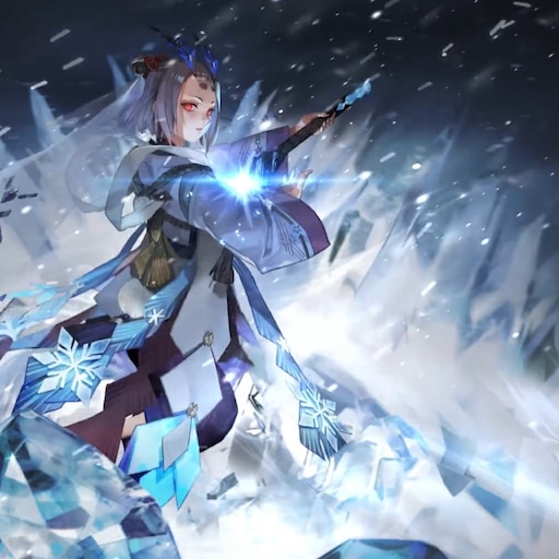 Steam Workshop::Cute Winter Anime Girl Animated(FULL HD)(Banner Version)