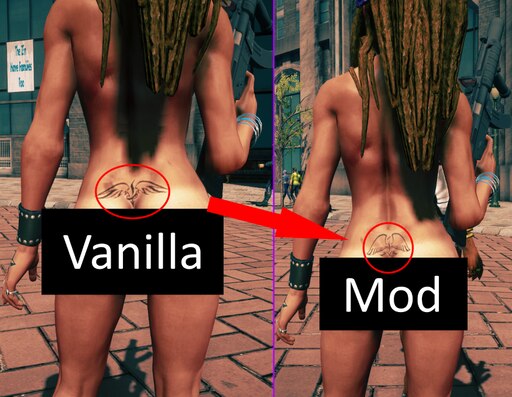 Steam Workshop Exposed Unused Shaundi Tattoo Fix