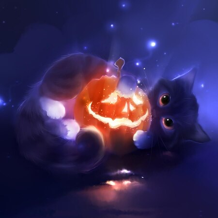 Halloween Wallpaper cat  Animated Wallpaper