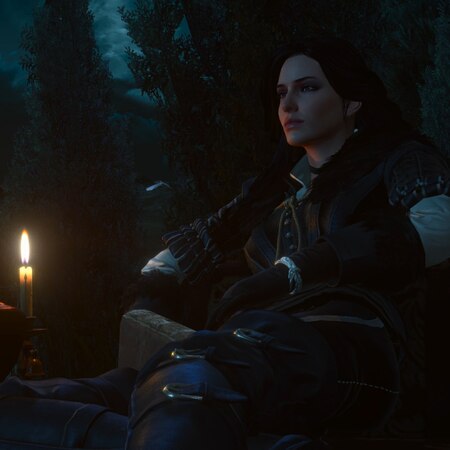 The Witcher 3 - Yennefer Corvo Bianco Nighttime [4K]